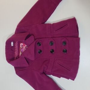 3/$30 DOLLHOUSE Pea Coat Ruffle Back